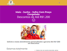 Tablet Screenshot of casadaarvorefestas.com.br